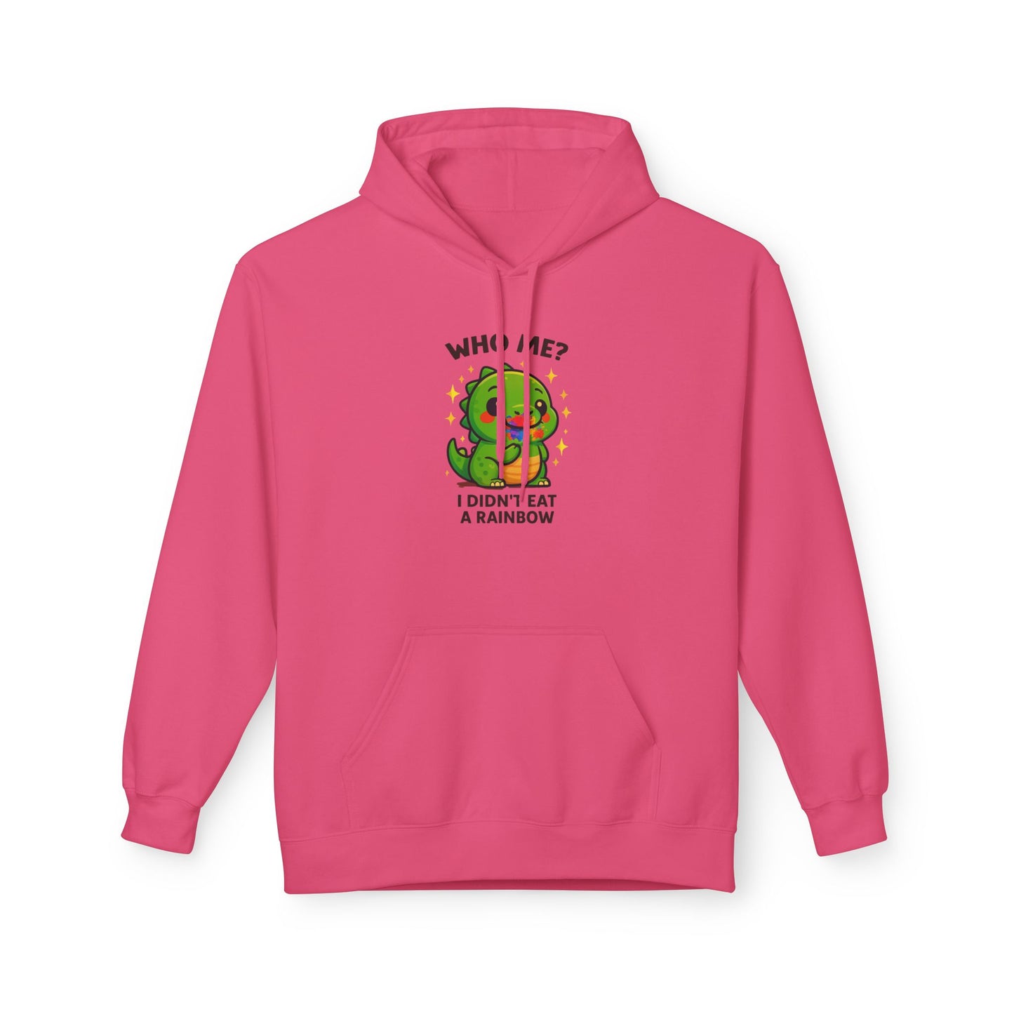 Suspicious Dino "Didn't Eat a Rainbow" Graphic Hoodie