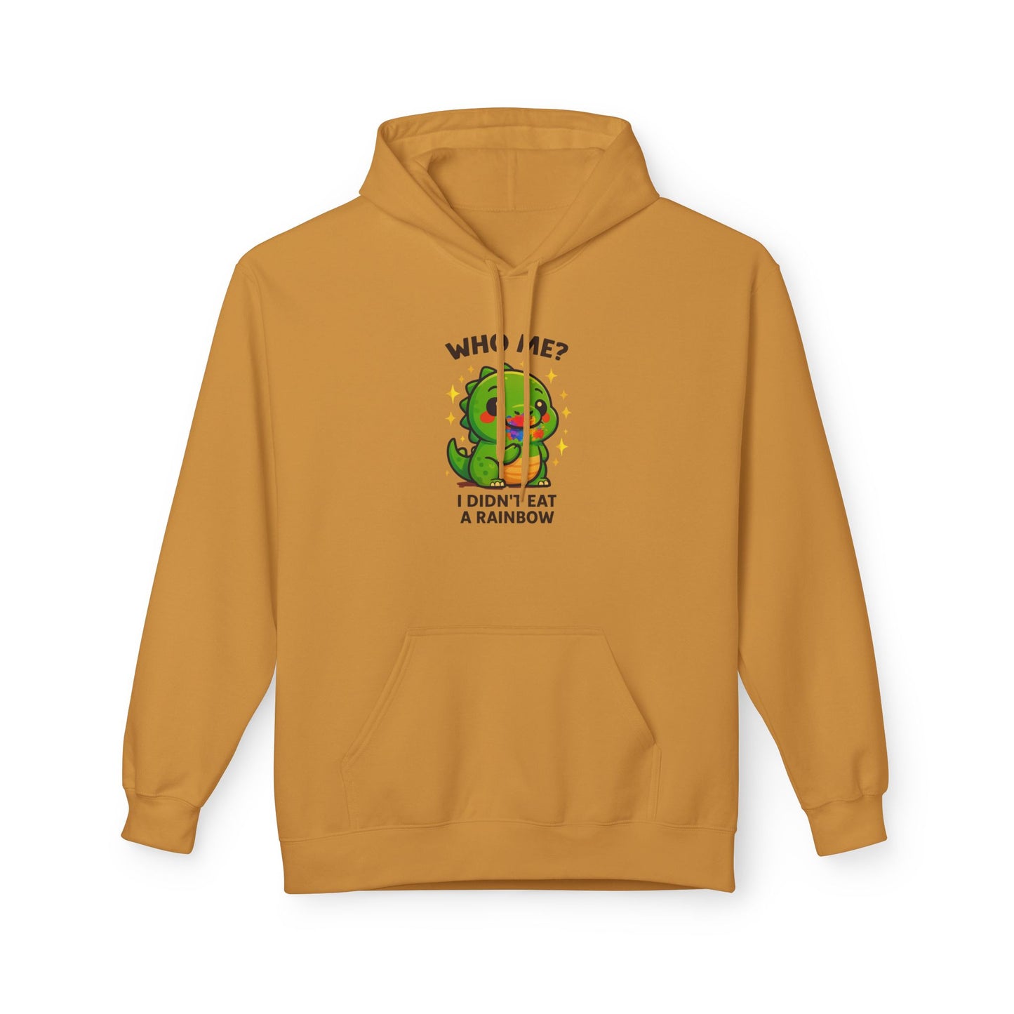 Suspicious Dino "Didn't Eat a Rainbow" Graphic Hoodie