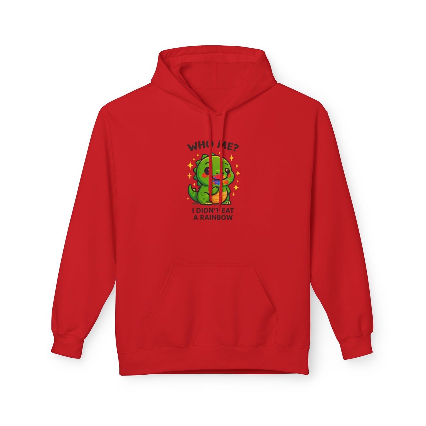Suspicious Dino "Didn't Eat a Rainbow" Graphic Hoodie