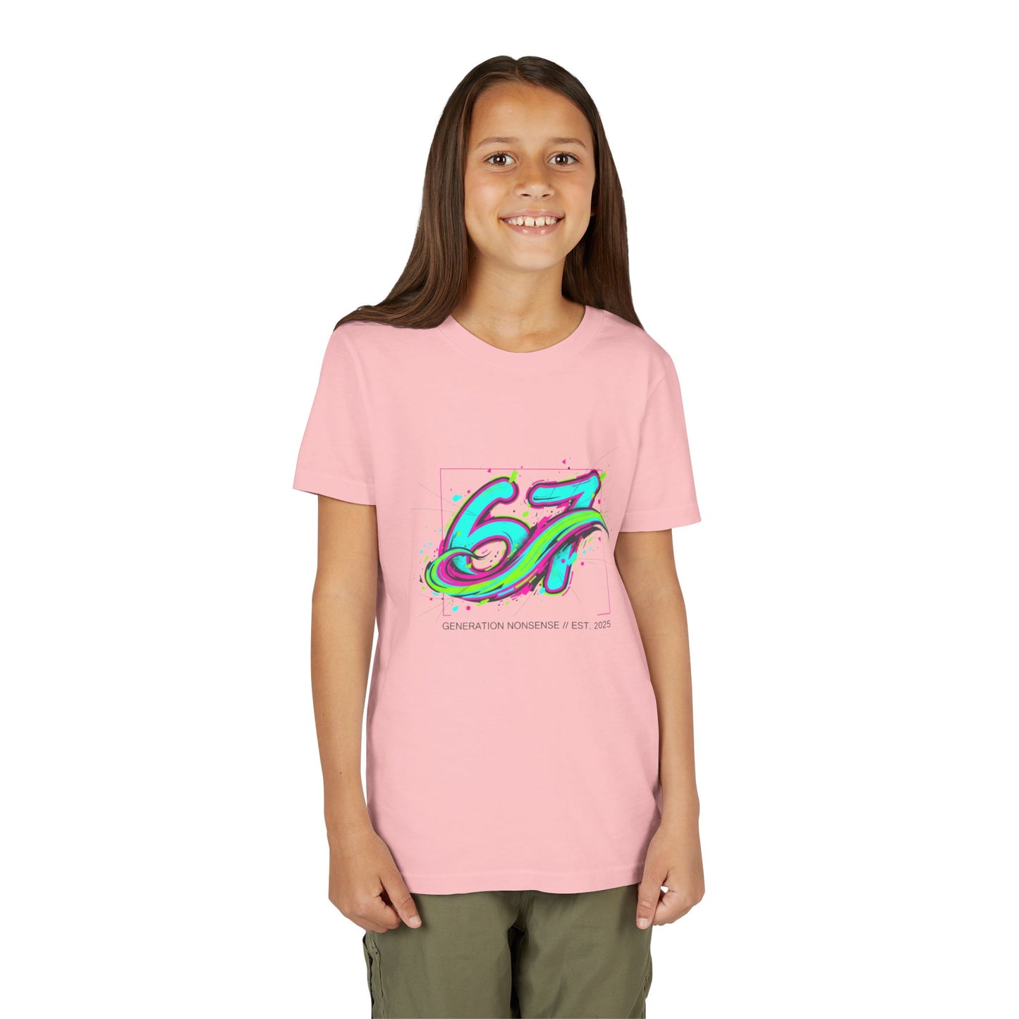 Youth Tee — 67 Generation Nonsense EST. 2025 — Street Art Vibe