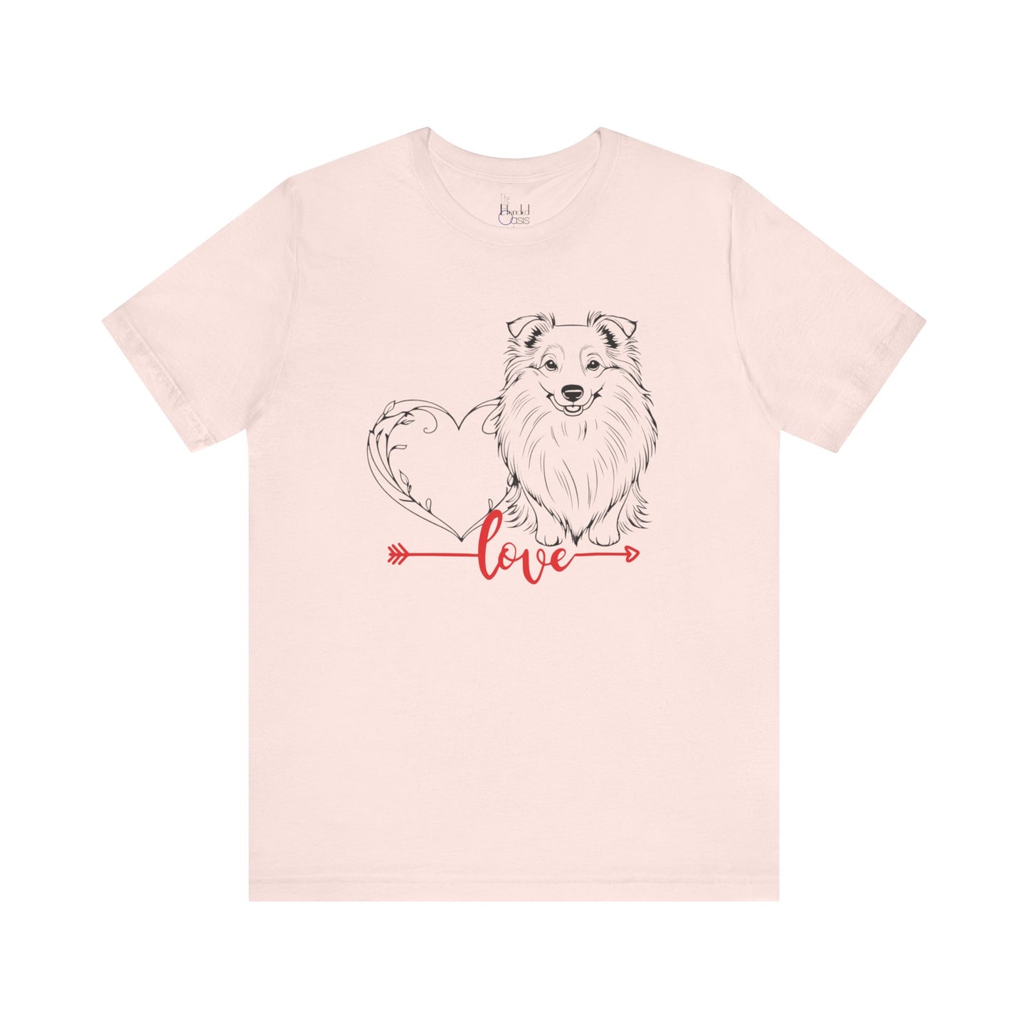 Active & Outdoorsy Dog Lover Valentine’s Day Tees – Perfect for Adventurous Pet Parents – SHELTIE SHETLAND SHEEPDOG 2