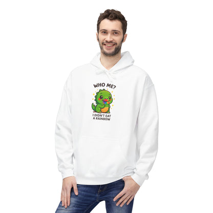 Suspicious Dino "Didn't Eat a Rainbow" Graphic Hoodie