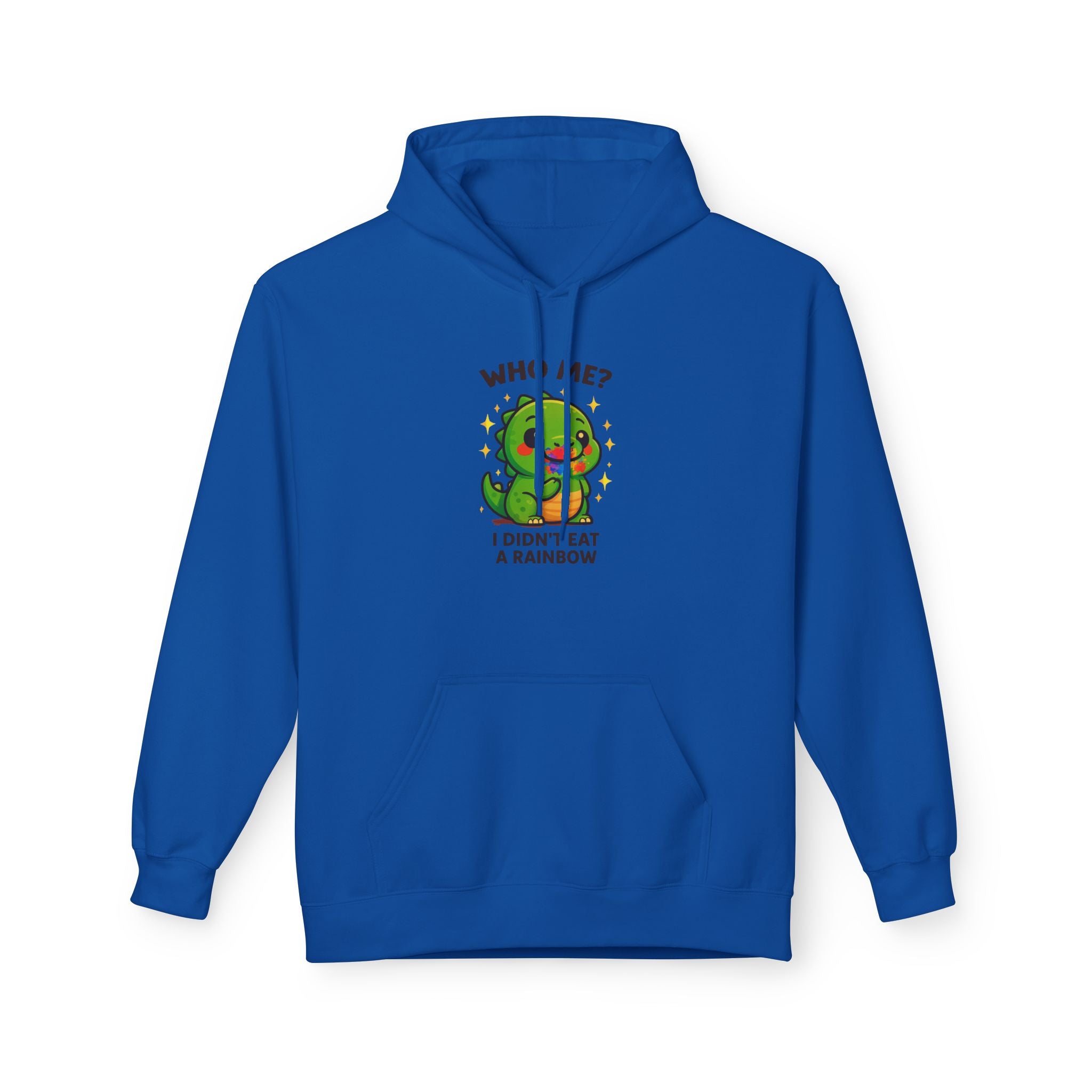 Suspicious Dino "Didn't Eat a Rainbow" Graphic Hoodie