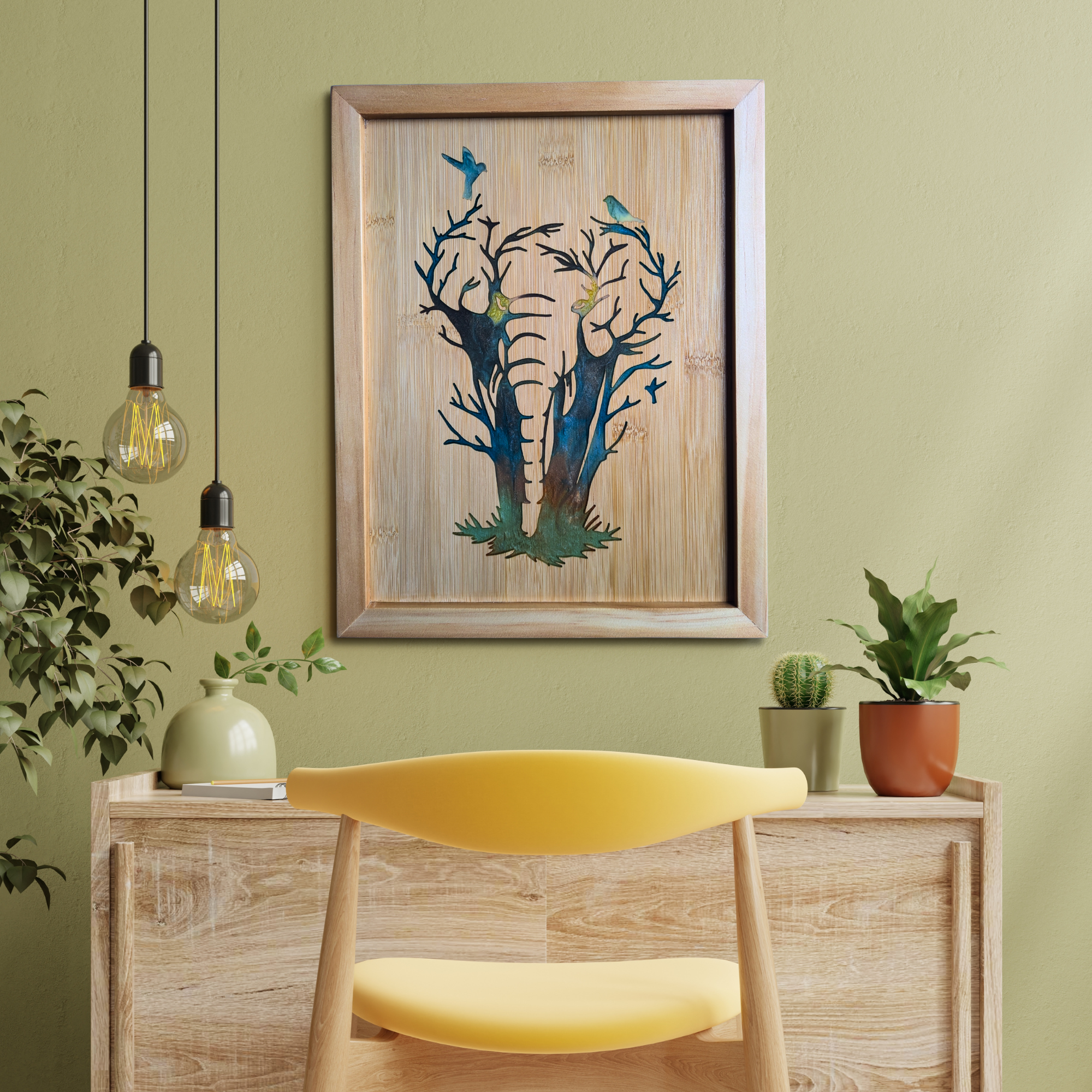 Handcrafted Resin Elephant Wall Art with Unique Color Variations