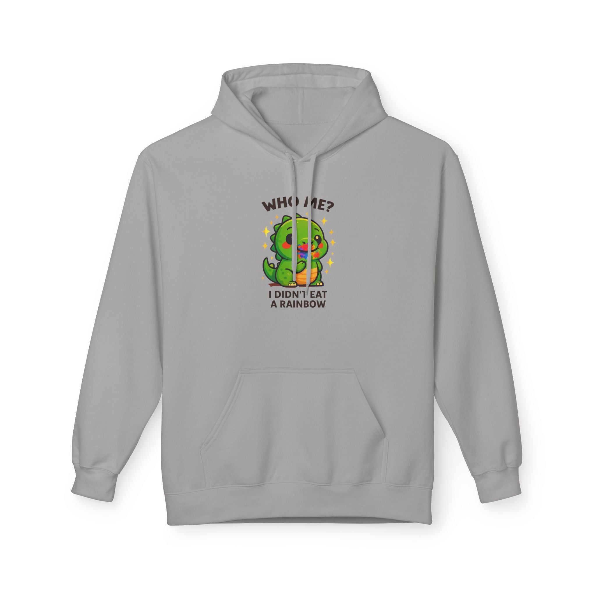 Suspicious Dino "Didn't Eat a Rainbow" Graphic Hoodie