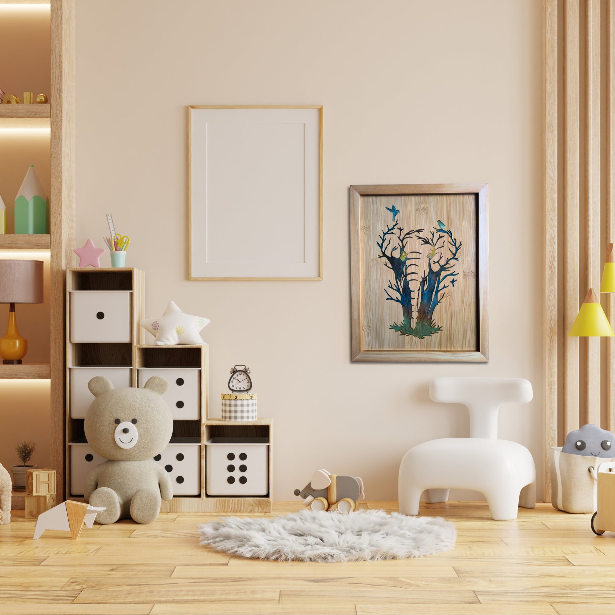 Handcrafted Resin Elephant Wall Art with Unique Color Variations