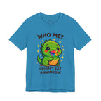 Cute Dinosaur Graphic Tee - "Who Me? I Didn't Eat a Rainbow"