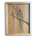 Handcrafted Resin Parrot Wall Art with Unique Color Variations