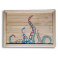 Handcrafted Octopus Tentacles Wall Art with Epoxy Resin Inlay & Color Variations