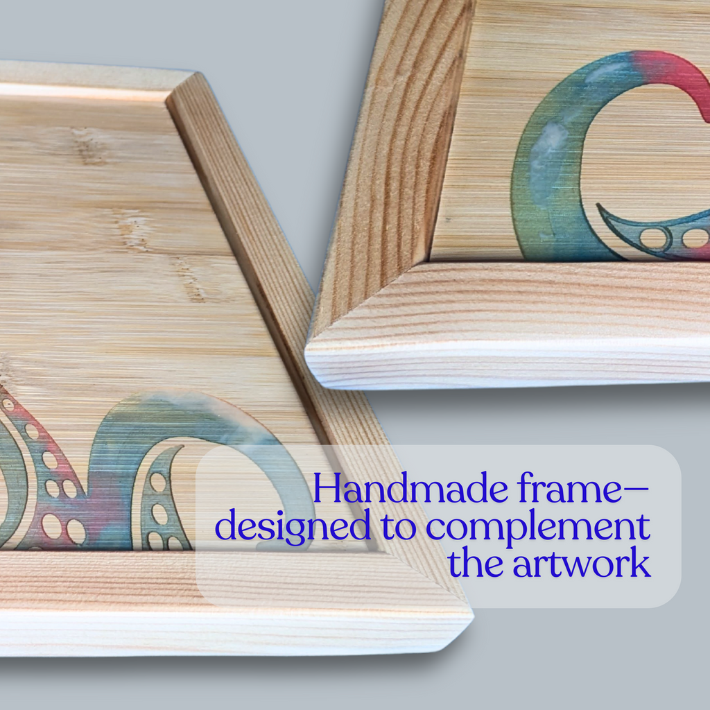 Handcrafted Octopus Tentacles Wall Art with Epoxy Resin Inlay & Color Variations