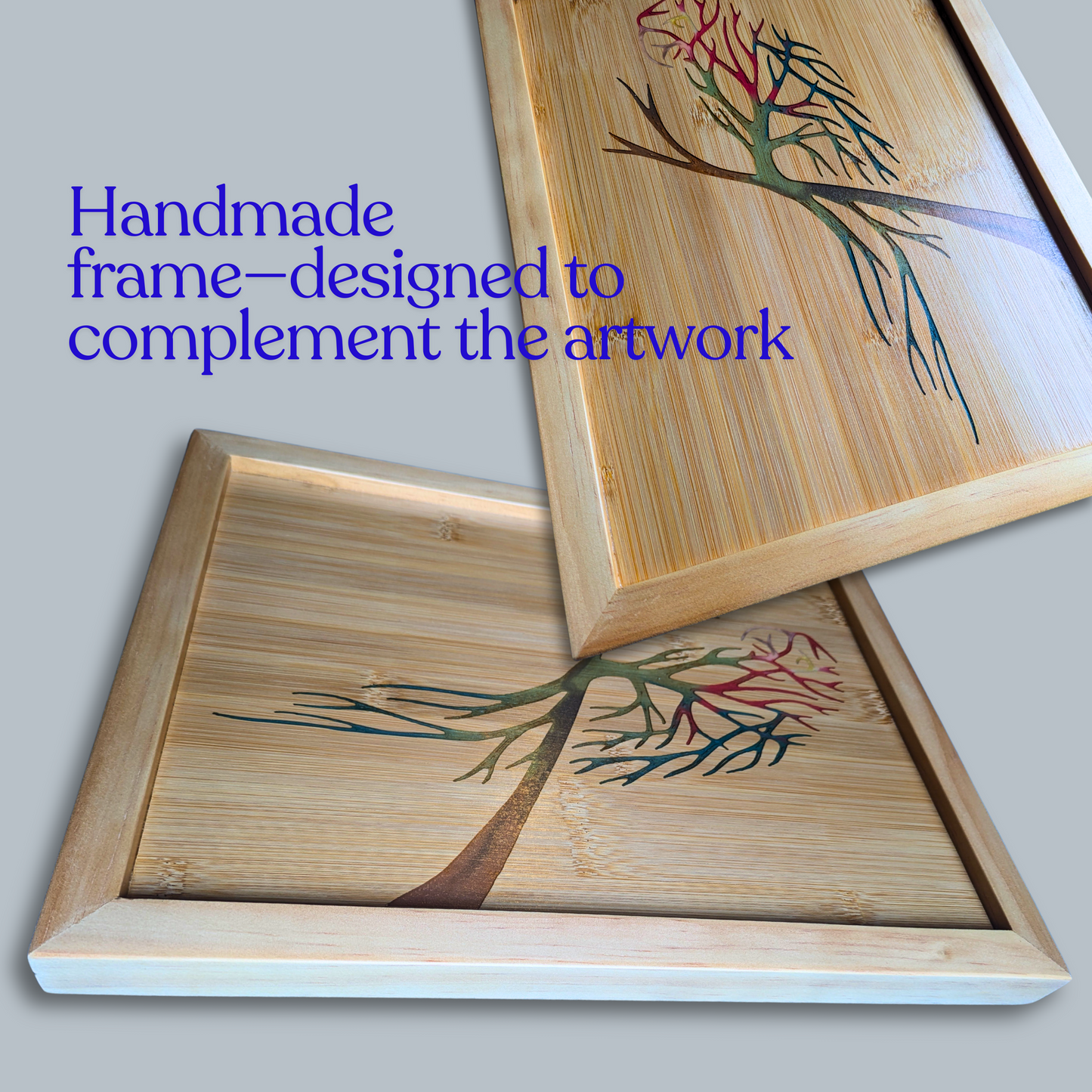 The Blended Oasis - Handcrafted Resin Parrot Wall Art with Unique Color Variations