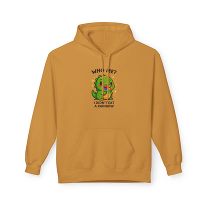Suspicious Dino "Didn't Eat a Rainbow" Graphic Hoodie