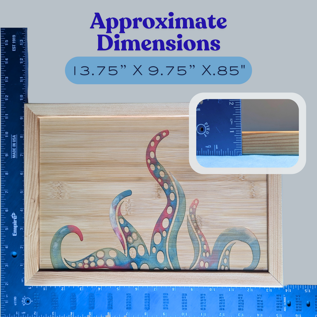Handcrafted Octopus Tentacles Wall Art with Epoxy Resin Inlay & Color Variations