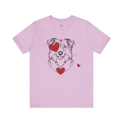 Valentine’s Day T-Shirts for Active Dog Lovers – Perfect for Outdoorsy Pet Parents – AUSTRALIAN SHEPHERD