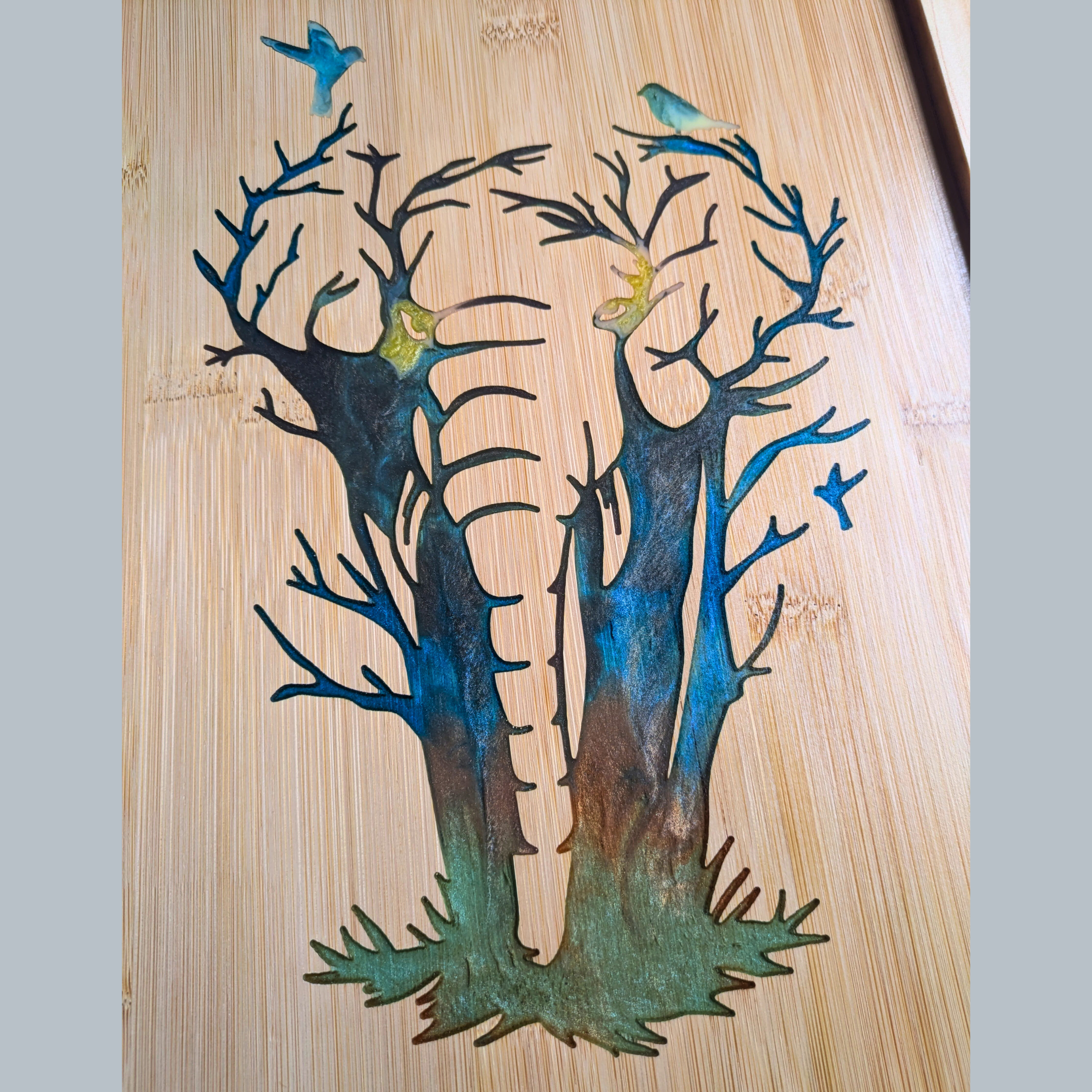 Handcrafted Resin Elephant Wall Art with Unique Color Variations