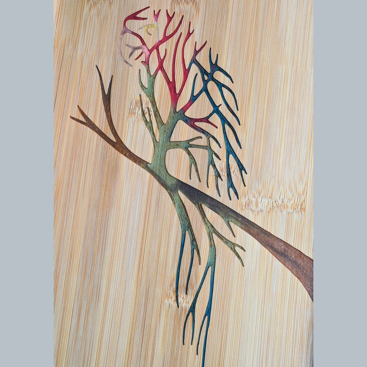 The Blended Oasis - Handcrafted Resin Parrot Wall Art with Unique Color Variations