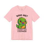 Cute Dinosaur Graphic Tee - "Who Me? I Didn't Eat a Rainbow"