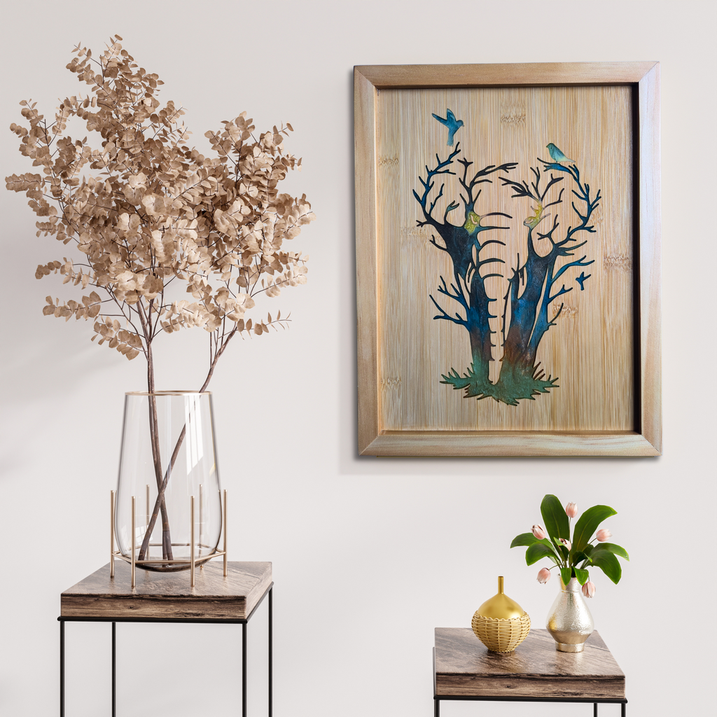 Handcrafted Resin Elephant Wall Art with Unique Color Variations