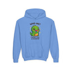 Kids Hoodie - Cute Dino "Who Me? I Didn't Eat a Rainbow" Funny Graphic Pullover