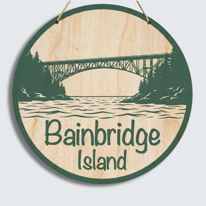 Bainbridge Island & Kitsap Collection | 6-Inch Engraved Round