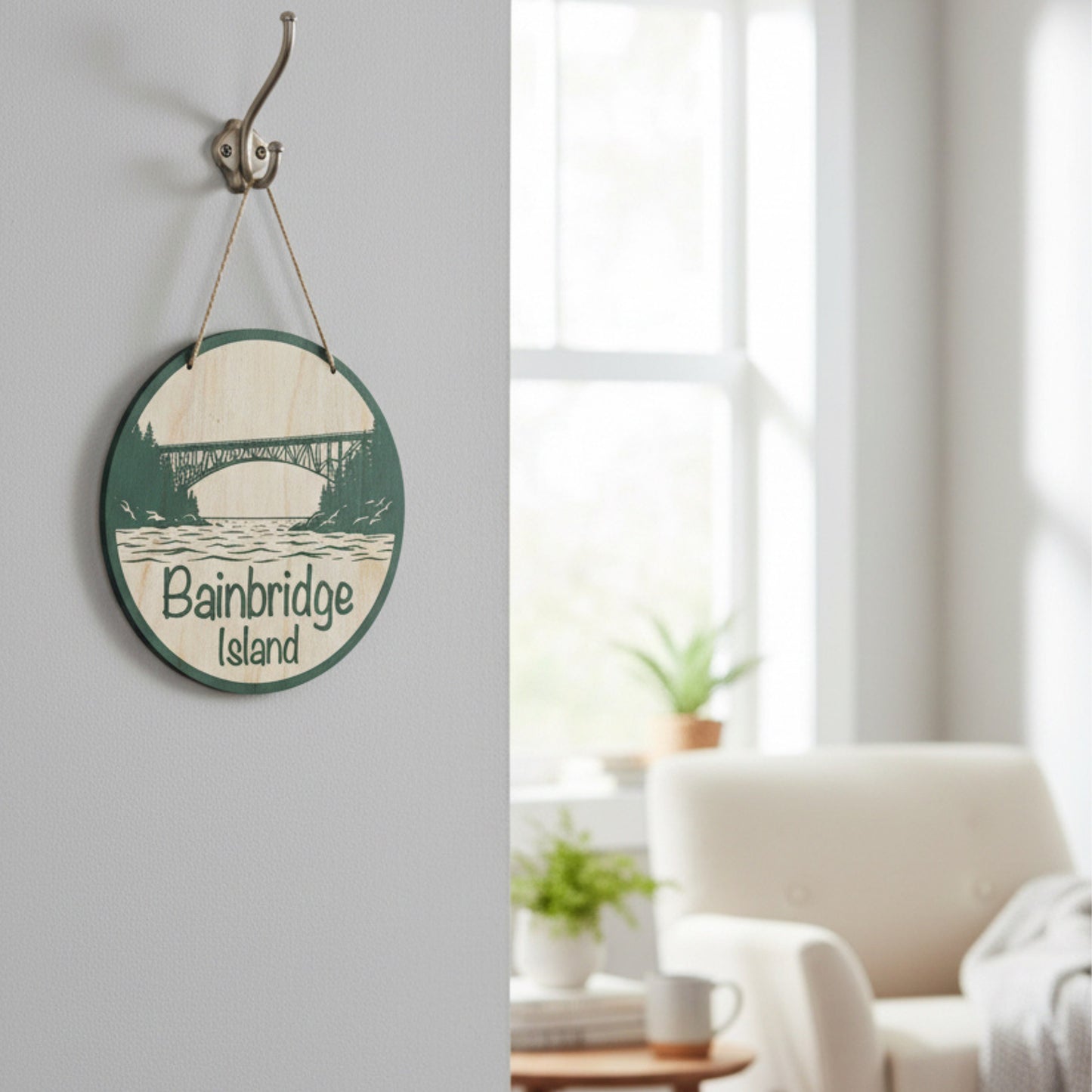 Bainbridge Island & Kitsap Collection | 6-Inch Engraved Round