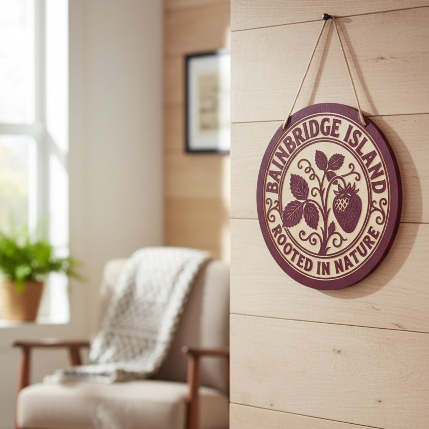 Bainbridge Island & Kitsap Collection | 6-Inch Engraved Round