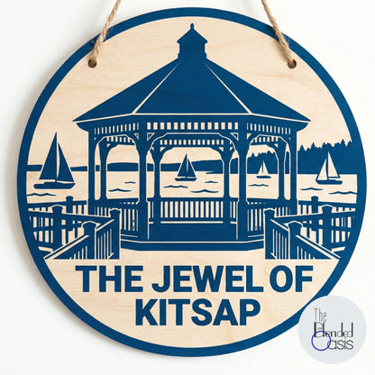 Poulsbo & Kitsap Collection | 6-Inch Engraved Round