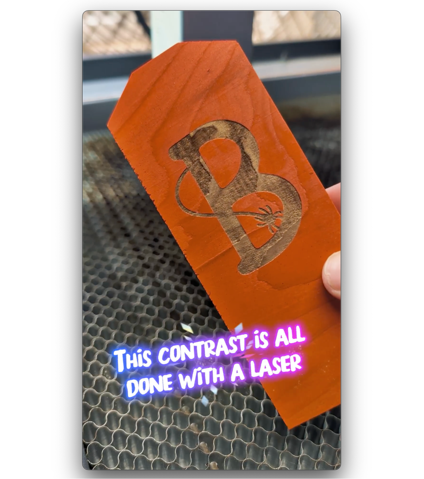Load video: Laser engraved B.O.O. blocks
