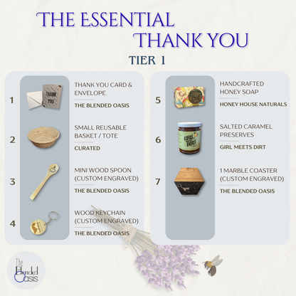 Tier 1:  The Essential Thank You